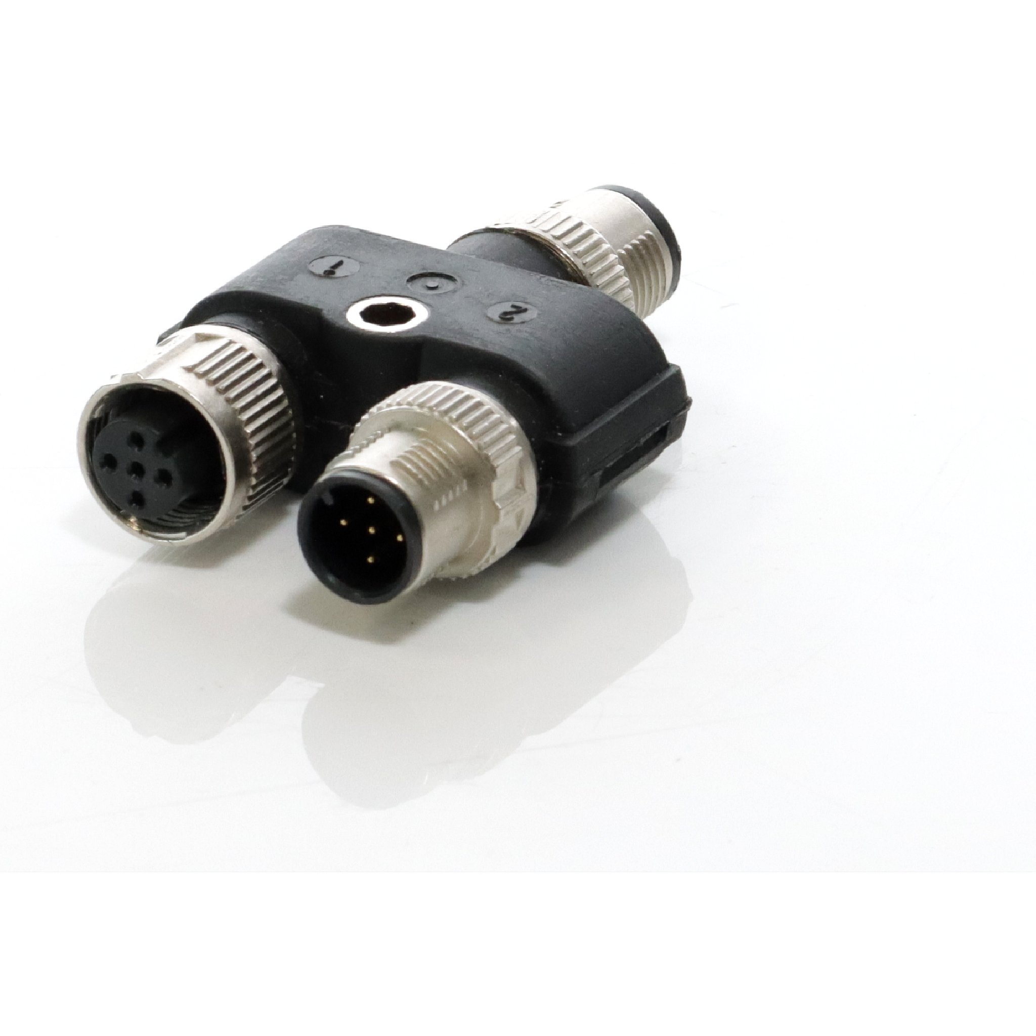 1 Verpackungseinheit (5 Stück) Y-Verteiler SAC-5PY-M/F-M VP SH 